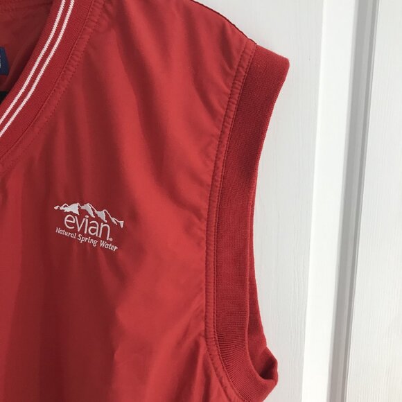 Evian Golf Windbreaker Vest L NEW - Picture 6 of 8